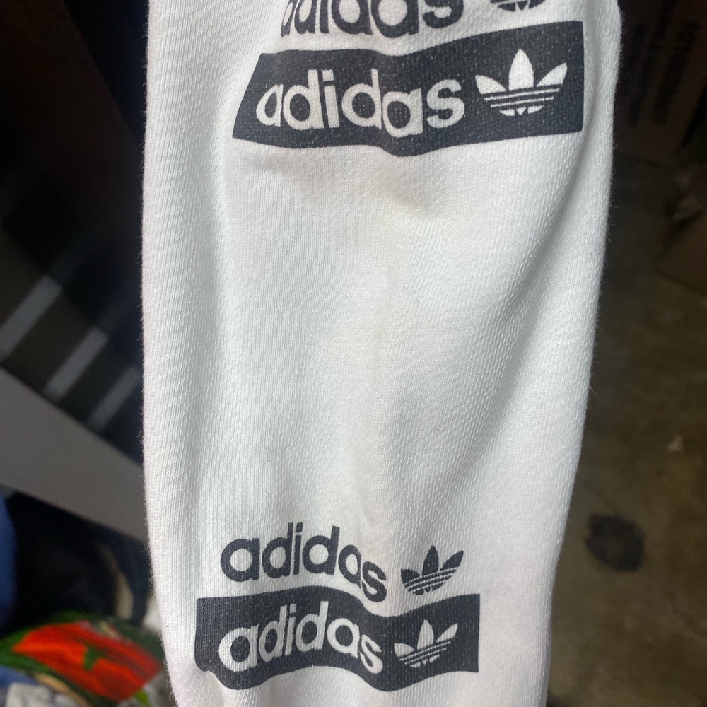 Adidas Black and White Hoodie - Picture 3 of 4